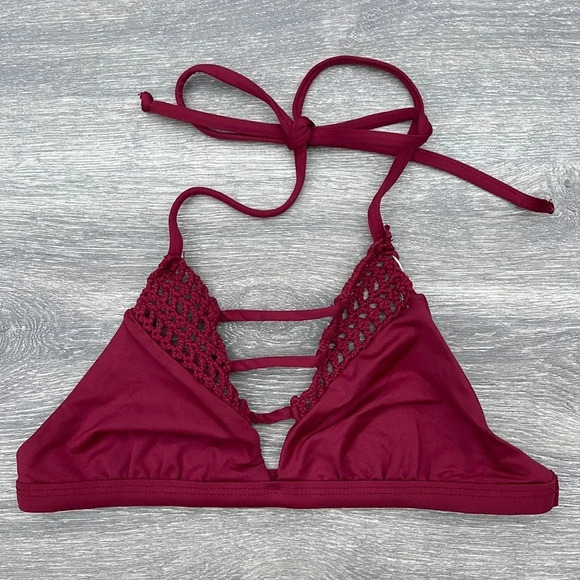 Frankies Bikinis Sienna Top, Merlot - Picture 2 of 8